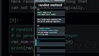 randint method of random Number for array in numpy with python #short #python #education #numpy #ai