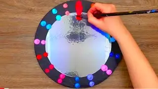 How To Draw A Moonlit Night Scenery/Simple Acrylic Painting Tips/Satisfying & Relaxing Art videos/