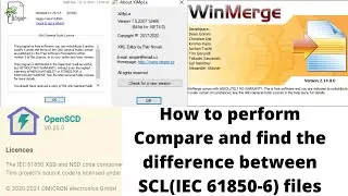 How to perform the compare and find difference between the SCL files