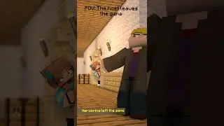 When the host leaves the game🤣 [Mine-Imator Animation] #shorts