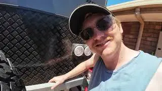 Building a Custom Bracket to Carry Our Yamaha Outboard on the Caravan