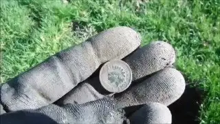 metal detecting  6 hrs, 6 coins. April 12 2016