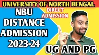 Distance PG and UG admission 2023 || University of north bengal || Distance pg and ug