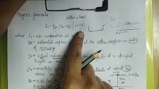 Meyer's formula |Hydrology