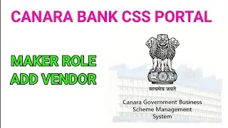 canara bank css portal vendor registration | pfms css portal vendor creation @learneasilyhub