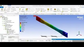 Static Structural - Mechanical Analysis - Tensile Bar - Ansys