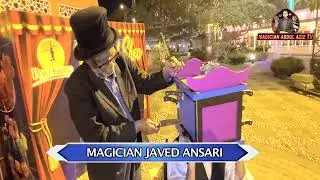 One dozen knives through face, Scary Dangerous illusion by famous Illusionist Javed Ansari