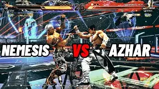 Azhar Law VS NEMESIS Crazy Bryan Fury Intense Rank Matches-Tekken 8