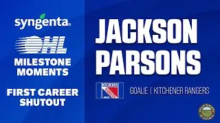 OHL Milestone Moment | Jackson Parsons | First Career Shutout