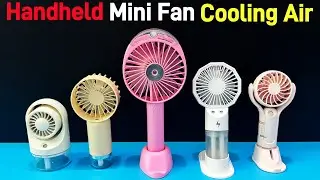 Handheld Mini Fan - Portable Humidifier Spray Fan，Cooling Air And Moist Skin | Unboxing And Review