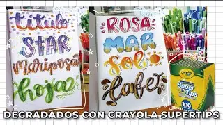 ✨APRENDE HACER DEGRADADOS CON CRAYOLA SUPER TIPS ✨