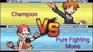 Pokémon Radical Red | HC Mode | Pure Fighting Mono vs Champion Gary