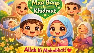 Maa Baap Ki Khidmat | Cute Islamic Cartoon for Kids | Baby Hijabi Story