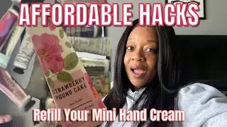 How To Refill Your Bath & Body Works Mini Hand Cream Bottle | Affordable Hacks
