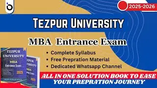 Tezpur University MBA Entrance Exam 2025 | Syllabus, Best Books & Free Study Material