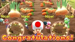 Super Mario Party Jamboree Rhythm Kitchen Mario Luigi Toadette and Yoshi Remix