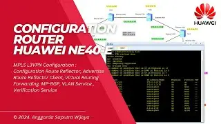 How To Configuration Router Huawei NE40E In eNSP Labs - MPLS L3VPN With Route Reflect Configuration