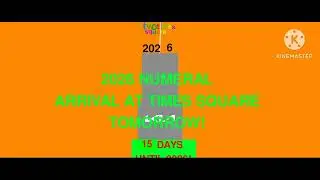 2026 NUMERAL ARRIVAL AT TIMES SQUARE TOMORROW!