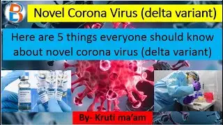 Here are 5 things everyone should know about novel corona virus (delta variant)