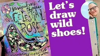 Let's draw these wild shoes - Thursday Art & Coffee - irregular choice shoes