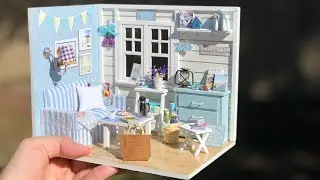 DIY Miniature Fresh Sunshine Living Room || Mô Hình DIY Phòng Khách Fresh Sunshine