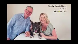 Family photoshoot with dog, Auckland: Ebony, Nat & Tom