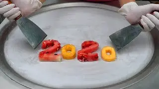 2020 Ice Cream Rolls Funny Ice Cream Rolls, Street Food Ice Cream Rolls