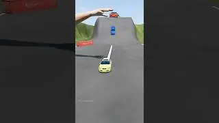 Small & big cars vs hand slap part1975 #automobile #shortvideo #beamngdrive #india