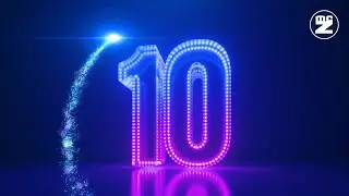 🎄 10 Second Christmas Countdown &bull; Neon Digital Timer with Merry Christmas Ending