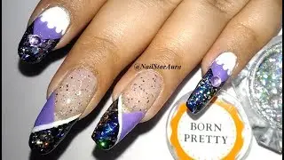 Holographic Purple Chameleon French Nail Art Tutorial | Nail Star Aura