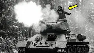 Как наводчик Т-34 открыл огонь без приказа и в одиночку уничтожил целую танковуюколонну Врага!