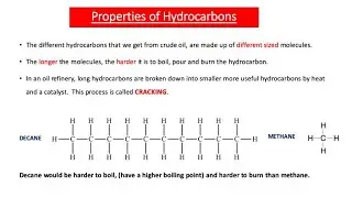 Hydrocarbon Properties and Cracking