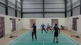 BK Yadav & Alok Gupta Vs Ankit Singh & Randhir #badminton doubles match-1