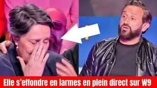 Cyril Hanouna : une chroniqueuse s&rsquo;effondre en larmes en plein direct sur W9
