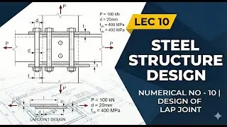 STEEL STRUCUTRE &ndash; Numerical No -10 | Design of Lap Joint