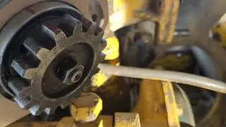 Cat D4 magneto installation On a cold day.