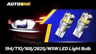 AUTOONE 194 LED Bulbs T10 168 W5W 2825 175 Replacement License Plate Light Dome Door Lights