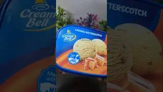 Cream Bell Caramel Butterscotch Icecream Unboxing #youtubeshorts #icecream #butterscotch #caramel