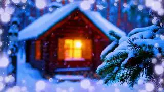 Winter Background ❄️ Cozy House in the Snow | 10 Minutes | no music