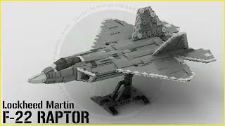 LEGO | F-22 Raptor | Stealth Fighter (v3) - 1/35 Scale