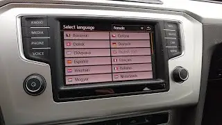 VW Discovery Media Sprache Stimme &auml;ndern / change languague voice Volkswagen car radio