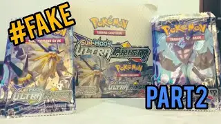 Opening a fake Pok&eacute;mon booster box of ultra prism
