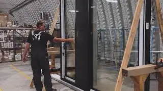 Aluminum Sliding Door System with Integrated Mosquito Screens | Smooth, Factory-Tested Motion