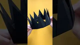 How to make easy origami crown #origami #diy #papercraft #paperfolding #papercrown
