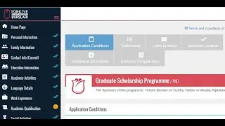 How to Edit Turky Scholarship Application