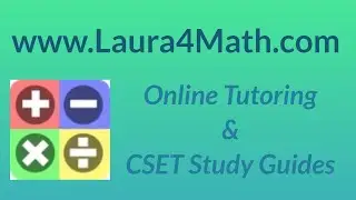 CSET Algebra New Official Practice Test MC 21 (old 14)