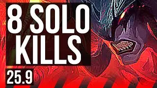 AATROX vs KENNEN (TOP) | 9/0/4, 8 solo kills, Legendary | KR Master | 25.9