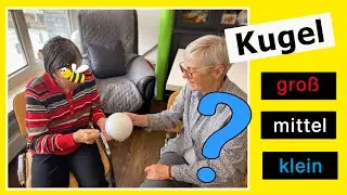 🥄 Eine Kugel auf einem Löffel weitergeben / Geschicklichkeitsspiel Tagespflege / SeniorenBetreuung
