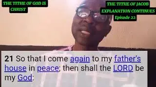 Explanation on the Tithe of Jacob continues 