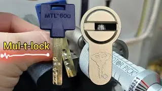 Как открыть цилиндр Mul-t-lock MTL 600 Medvejatnik.com.ua